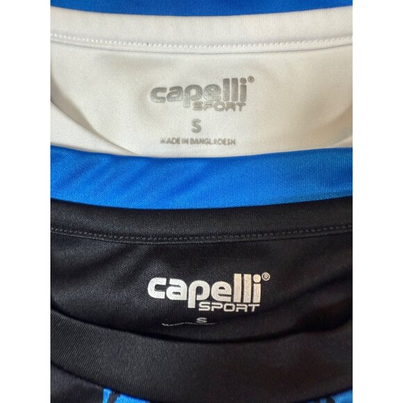 Capelli Sport Soccer Jerseys Size S Lot #5 Blue & White game day (bin FF103) - Picture 5 of 6